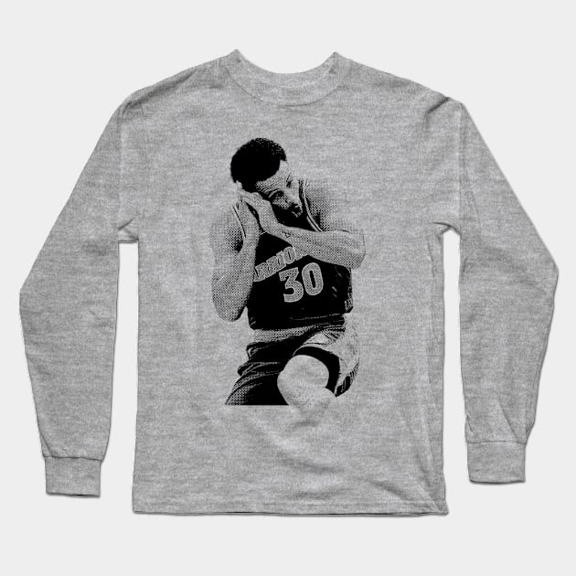 basketball // stephen curry // faded Long Sleeve T-Shirt by framehead